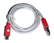 Кабель USB to micro USB с подсветкой наконечников 1м Красный 4820000000940 фото