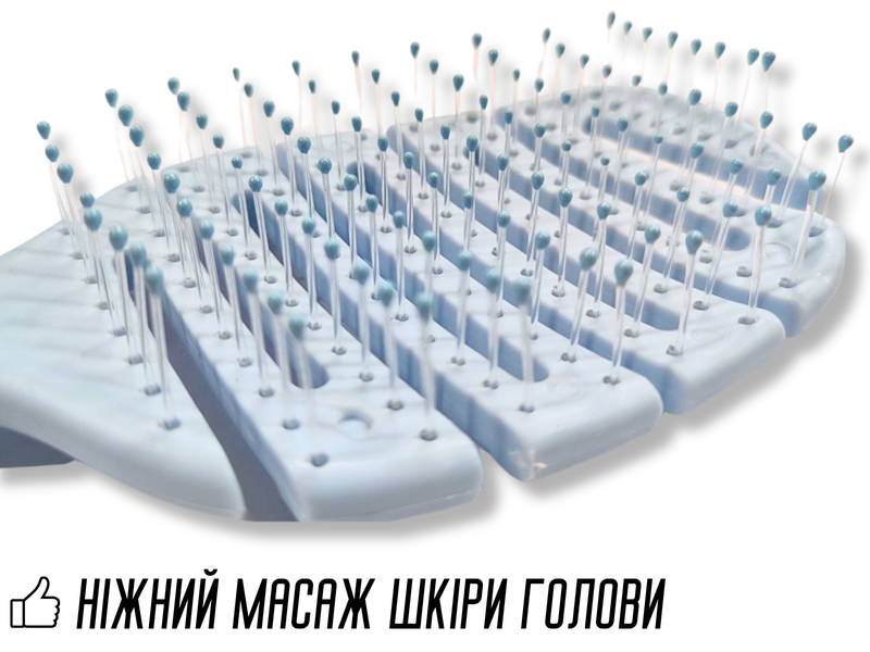 Розчіска масажна зігзаг з отворами 220х75х25мм 4820001002998 фото