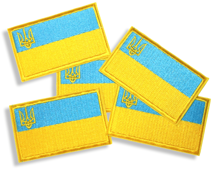 Аплікація для одягу нашивка Прапор України №1/7.5х4.5см 4820001002847 фото