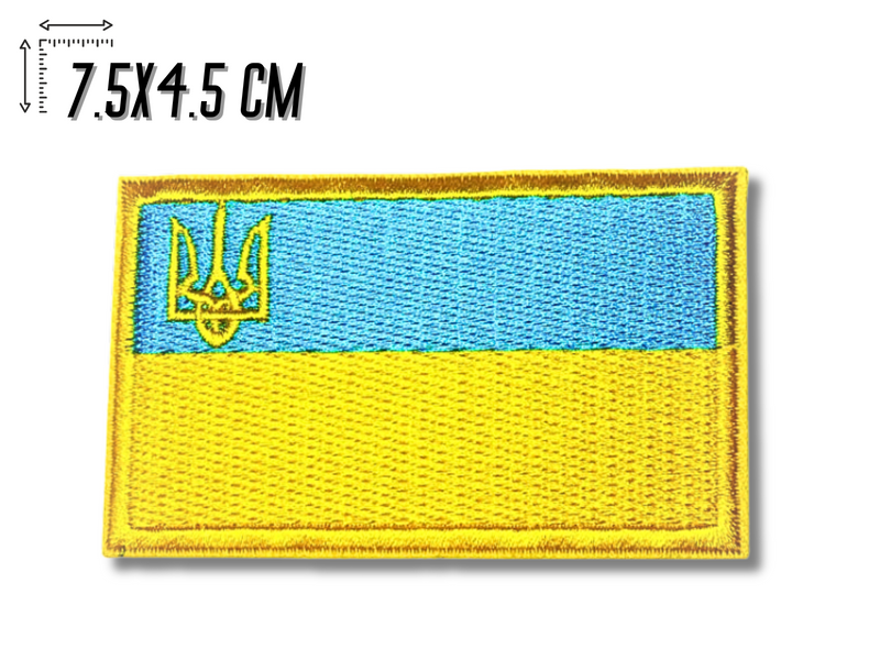 Аплікація для одягу нашивка Прапор України №1/7.5х4.5см 4820001002847 фото