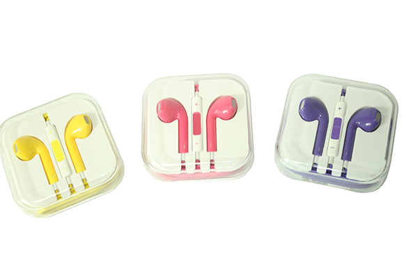 Наушники EarPods с пультом дистанционного управления и микрофоном цветные Розовые 4820000001056 фото