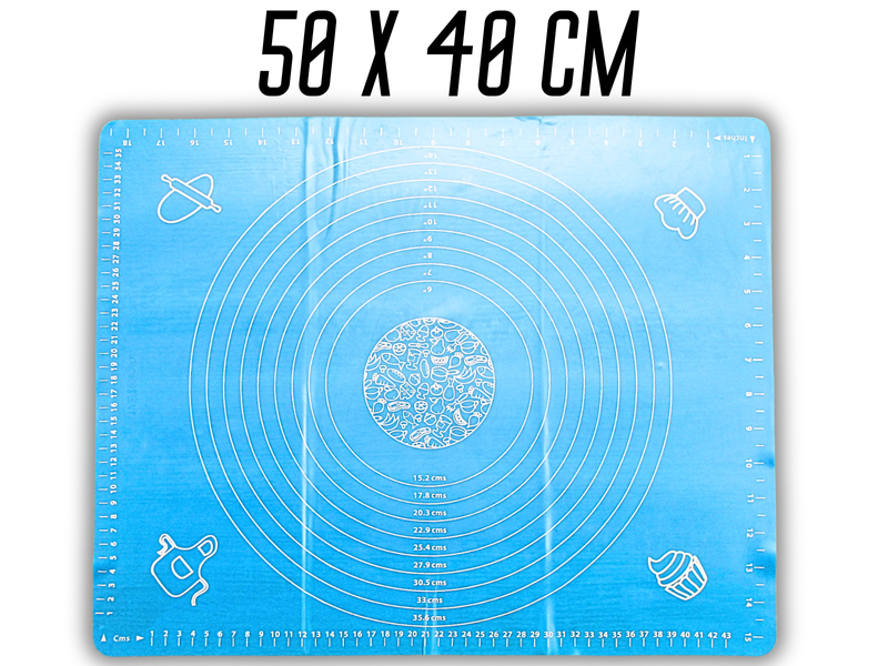 Коврик для теста силиконовый с разметкой 50х40см 4820001001582 фото
