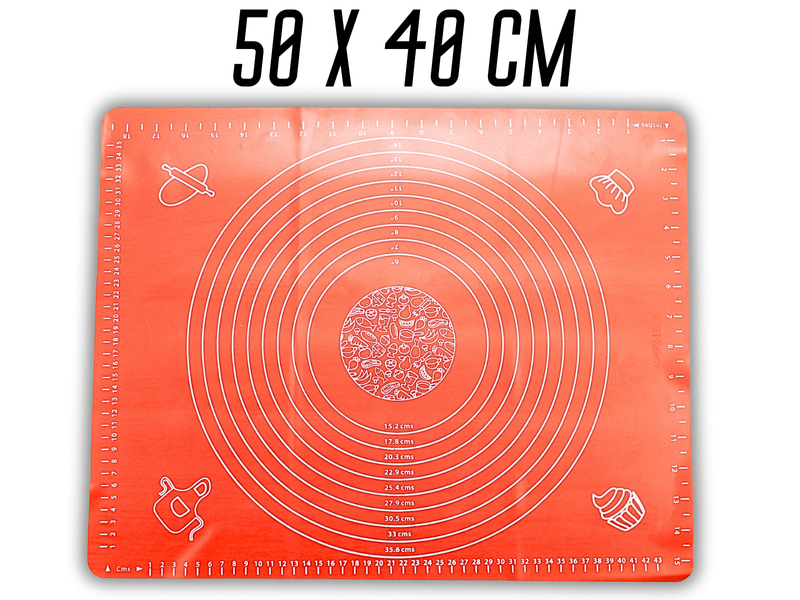 Коврик для теста силиконовый с разметкой 50х40см 4820001001582 фото