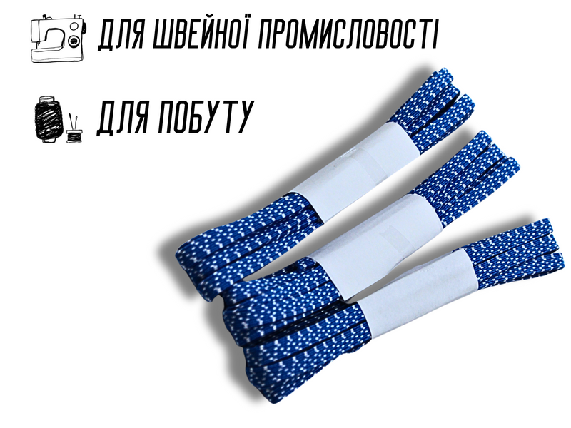 Резинка білизняна синя Зіг-Заг 8мм/2.5м 4820001001980 фото