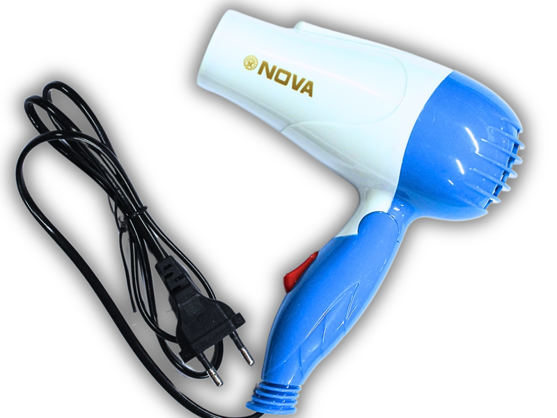 Фен дорожный раскладной для волос NOVA NV-1290/1000W/16см/18см 4820000000763 фото