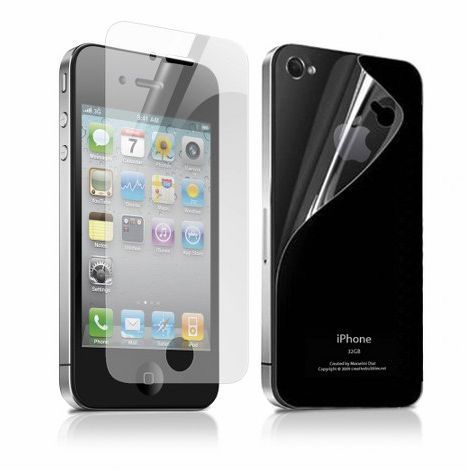 Пленка защитная для Iphone 4/4s на дисплей и заднюю панель 2шт 4820000000946 фото