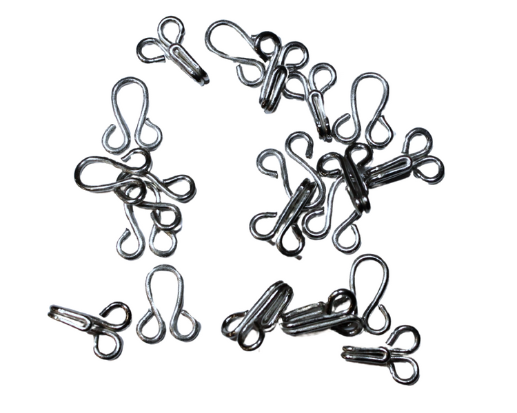 Гачки пришивні №9/28мм/10шт Сріблястий №9 4820001001203 фото