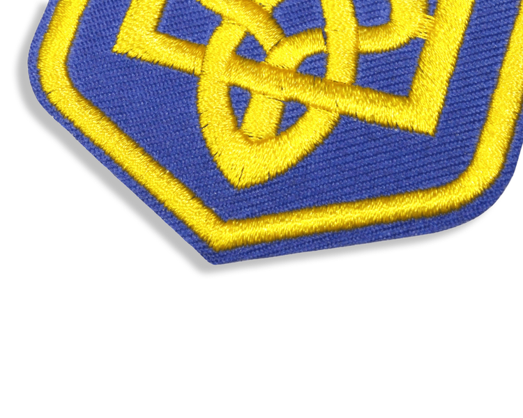 Аплікація для одягу нашивка Герб України жовтий №5/6х8см 4820001002851 фото