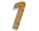 Свічка у торт цифра 7.5см/№1 Золотистий №1 4820001001926 фото 2