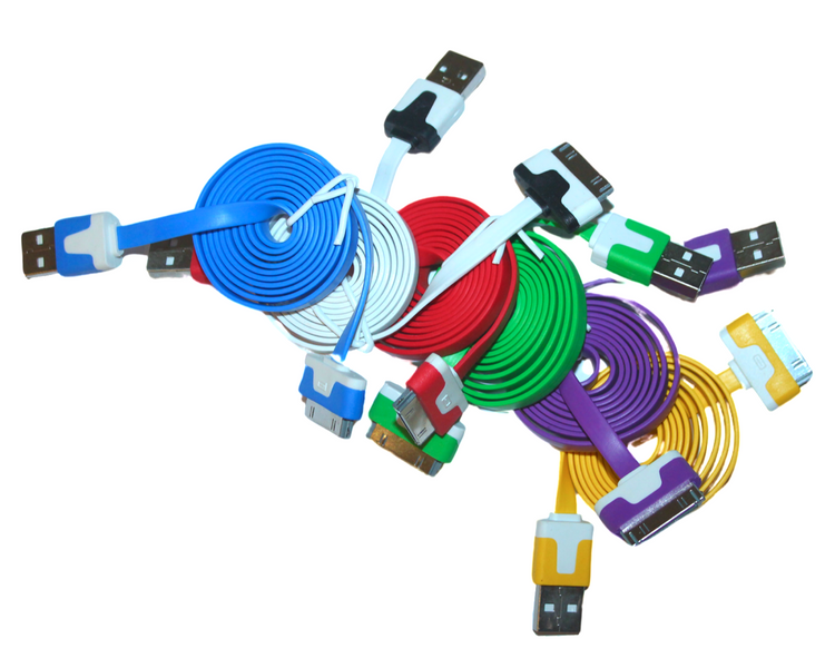 Кабель для Apple різні кольори USB/30mm/1м Червоний 4820000001061 фото
