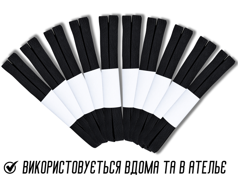 Резинка білизняна чорна 1.4см/2.5м 4820001003071 фото
