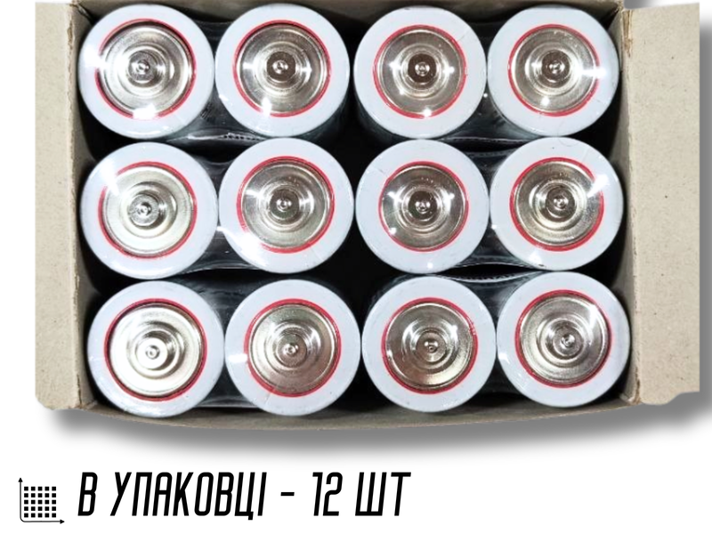 Батарейки Hyundai Heavy Duty R20 Карбон-Цинк, 1.5V, 3,42&times;6,15см/2шт 4820001003038 фото