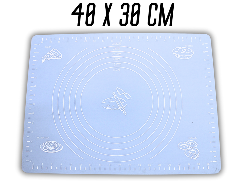 Коврик для теста силиконовый с разметкой 40х30см 4820001001583 фото