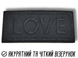 Аплікація для одягу нашивка №129 Love чорний 9шт/5х2.5см 4820001003010 фото 6