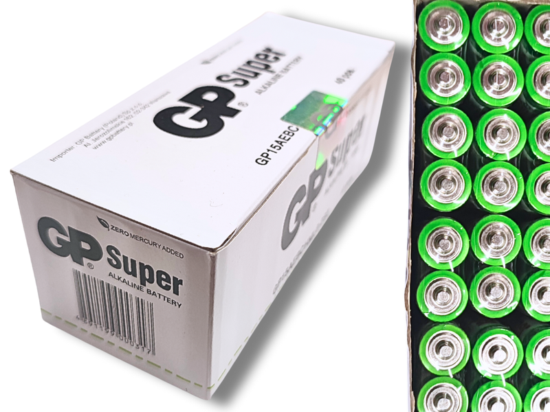 Батарейка пальчиковая щелочная GP Super Alkaline, 1.5V, AA 2шт 4820001002983 фото