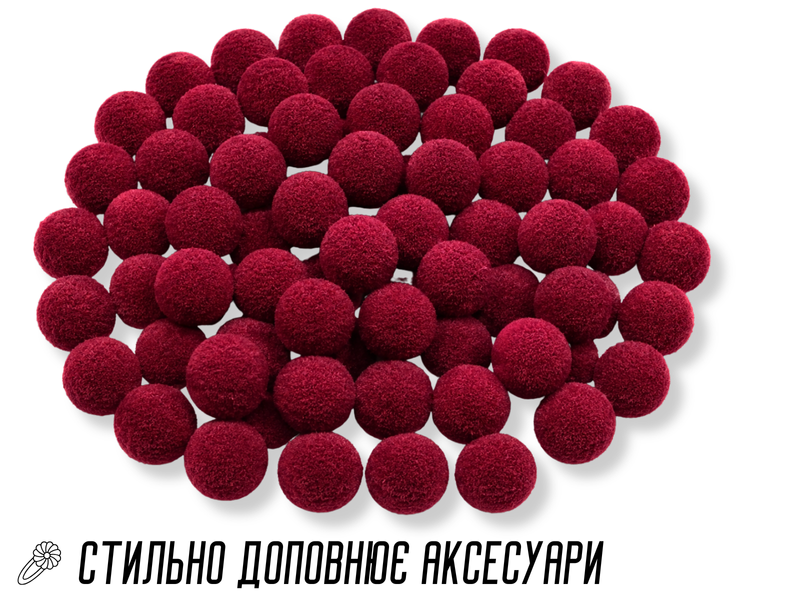 Помпони для творчества &Oslash;1.5см/100шт Желтый 4820001003055 фото