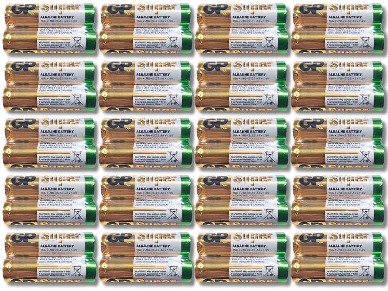 Батарейка пальчиковая щелочная GP Super Alkaline, 1.5V, AA 2шт 4820001002983 фото