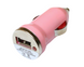 Зарядка автомобільна у прикурювач 1 USB/1A Рожевий 4820000000955 фото