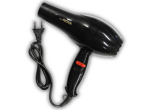 Фен для волос 2 режима нагрева и скорости NOVA NV-6130 /1800W/23см/21см Черный 4820001002038 фото