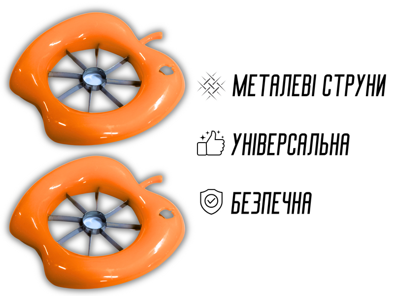Яблукорізка пластмасова з металевими струнами &Oslash;15см 4820000000167 фото