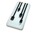 Power Bank Viaking GB059 10000 мАч портативный аккумулятор с фонариком индикатором зарядки и 4 кабелями Черный 4820001002751 фото