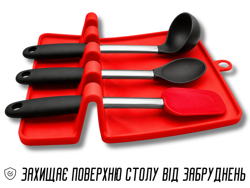 Коврик силиконовый для кухонных принадлежностей 135х135мм Серый 4820001003040 фото