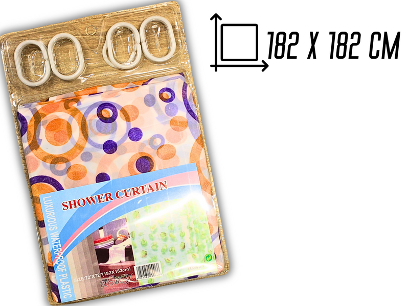 Занавеска/шторка для душа 182х182см Цветы 4820000001100 фото