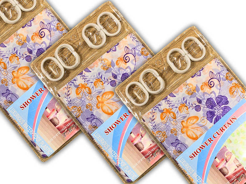 Занавеска/шторка для душа 182х182см Цветы 4820000001100 фото