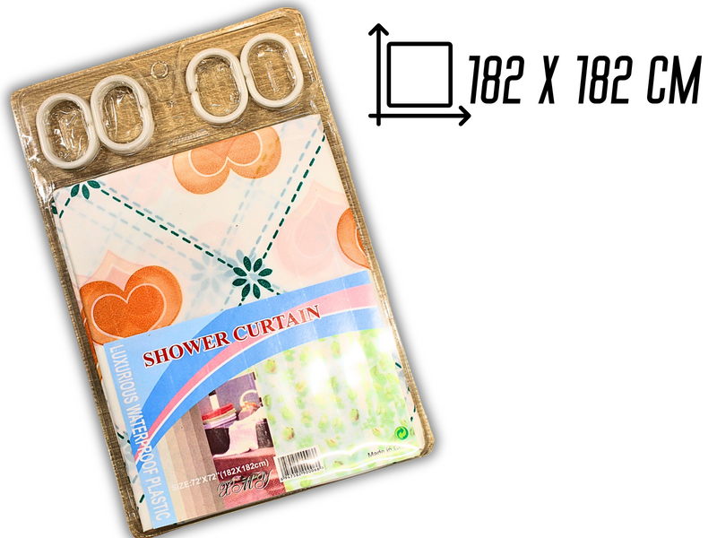 Занавеска/шторка для душа 182х182см Цветы 4820000001100 фото