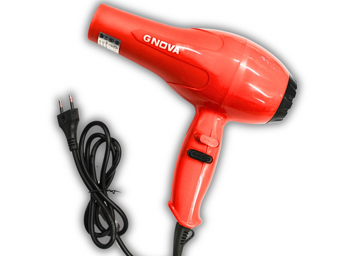 Фен для волос с насадкой 2 режима нагрева и скорости NOVA NV-2805 /1600W/23см/21см Красный 4820000001084 фото