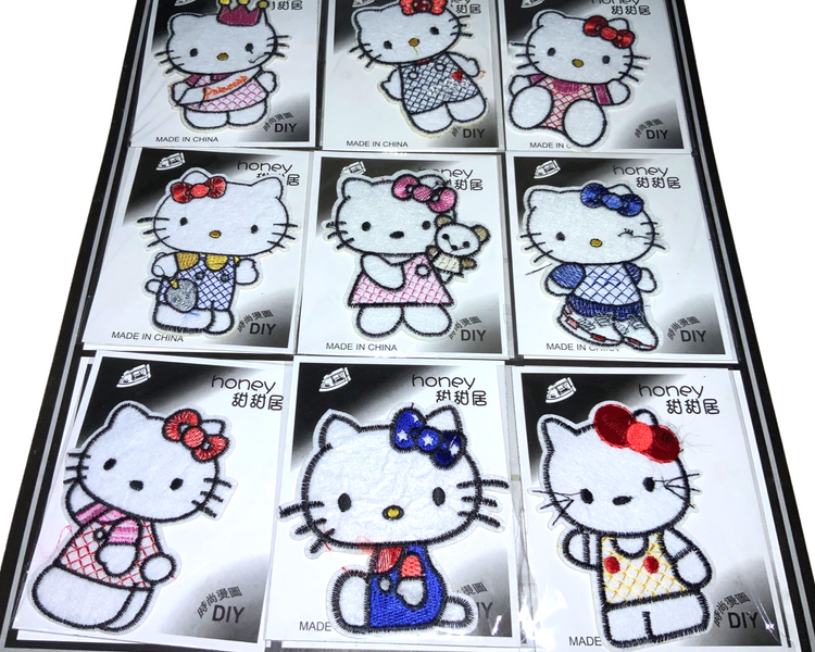 Аппликация для одежды нашивка №113 Hello Kitty 9шт/6х8см 4820001002303 фото
