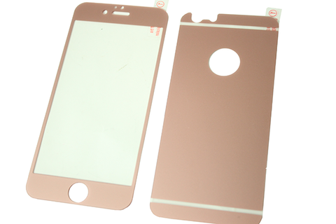 Стекло защитное цветное 2-х стор/IPhone 5/5s/SE/Розовый 4820001001886 фото