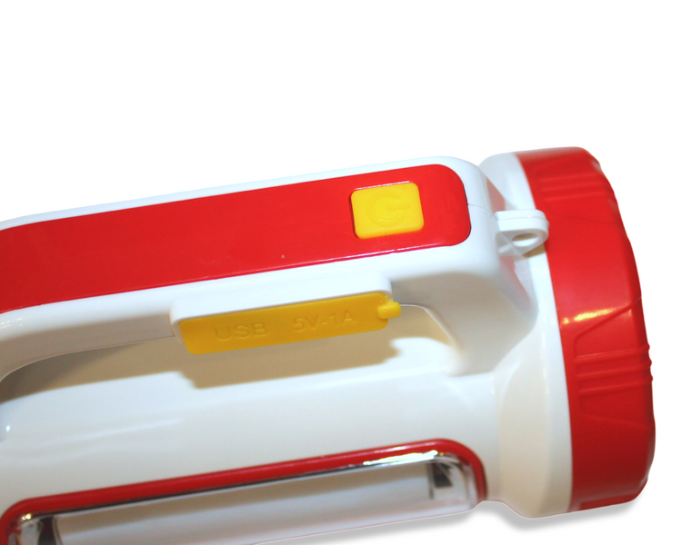 Ліхтар D-5158 ручний переносний на сонячній батареї PowerBank/USB/15Вт/18см/7.5см/3Вт/15Вт 4820001002743 фото