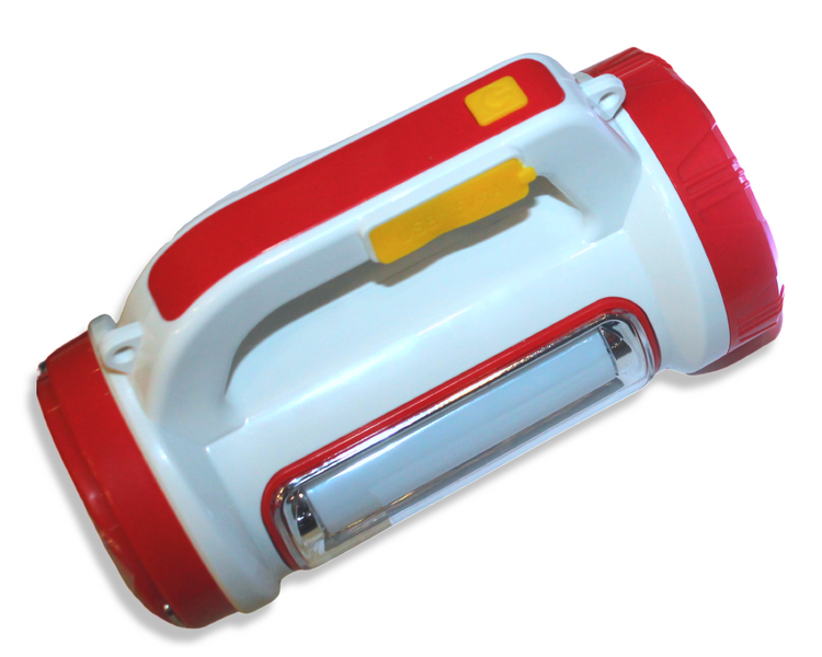 Ліхтар D-5158 ручний переносний на сонячній батареї PowerBank/USB/15Вт/18см/7.5см/3Вт/15Вт 4820001002743 фото