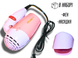 Фен дорожній розкладний для волосся з насадкою NOVA NV-662/1000W/13см/17см Блакитний 4820001002755 фото 6