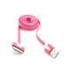 Кабель для Apple різні кольори USB/30mm/1м Рожевий 4820000001061 фото