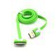 Кабель для Apple різні кольори USB/30mm/1м Салатовий 4820000001061 фото