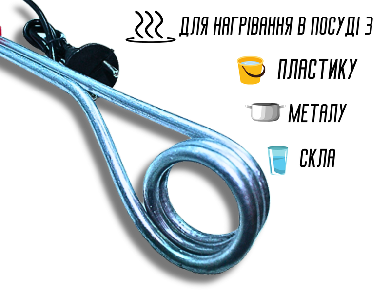 Кипятильник большой 1.5кВт/24см/18см 4820000000134 фото