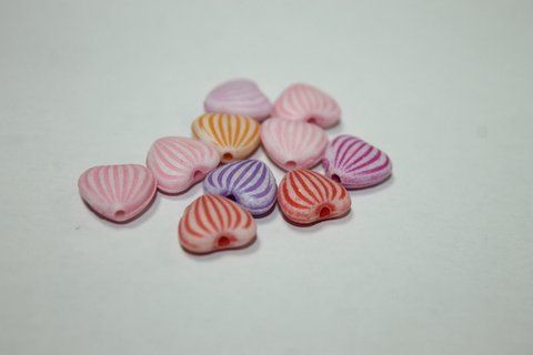 Намистини для браслетів Серця 10шт/10х12мм 4820001001278 фото