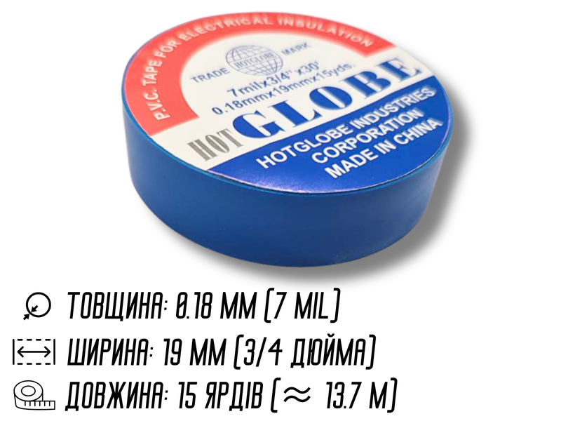 Изолента бытовая 0.18/19мм &asymp; 13.7 м Черный 4820001003042 фото