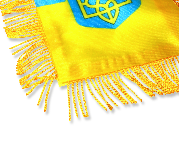 Флажок на присоске с бахромой UKRAINE 12х8см 4820000000930 фото