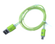 Кабель USB to micro USB с подсветкой по всей длине 1м Салатовый 4820000001063 фото