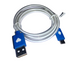 Кабель USB to micro USB с подсветкой наконечников 1м Синий 4820000000940 фото