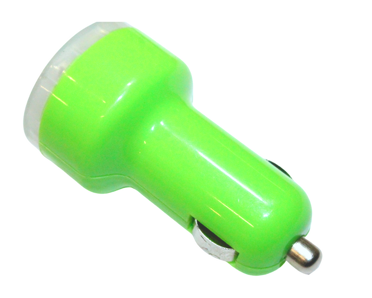 Зарядка автомобильная в прикуриватель 2 USB/2.1A/1A Голубой 4820000000945 фото