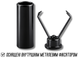 Наконечники для шнурків із фіксатором металеві чорні 2 см х 7 мм 4820001003061 фото 6