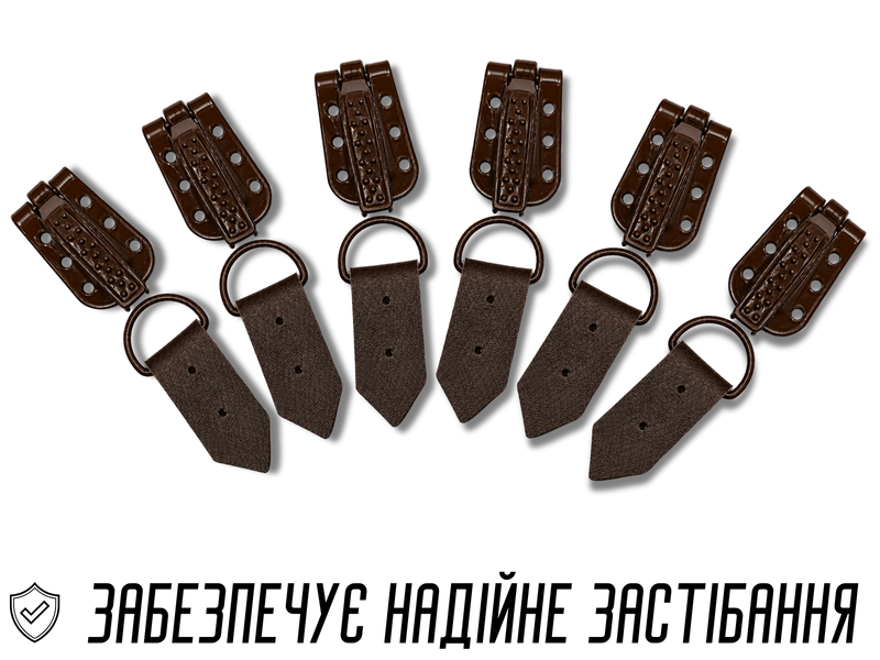 Гачок шубний темно-коричневий 3х1см 4820001001162 фото