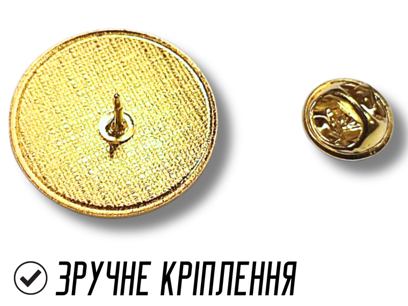 Значок флаг с гербом (круг) 25х25х10мм 4820001003001 фото