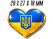 Значок флаг с гербом (сердце) 28х27х10мм 4820001003002 фото 2