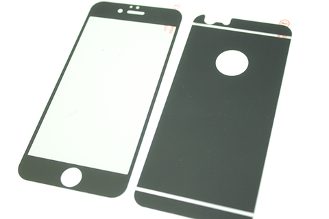 Стекло защитное цветное 2-х стор/IPhone 5/5s/SE/Черный 4820001001887 фото